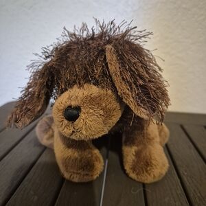GANZ Brown Plush Puppy with Floppy Ears and Embroidered Tag